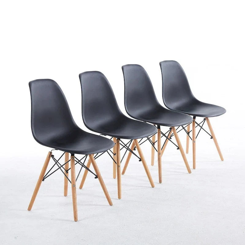 Ensemble table à manger ronde pour 4 personnes, table à manger moderne 5 pièces avec 4 chaises