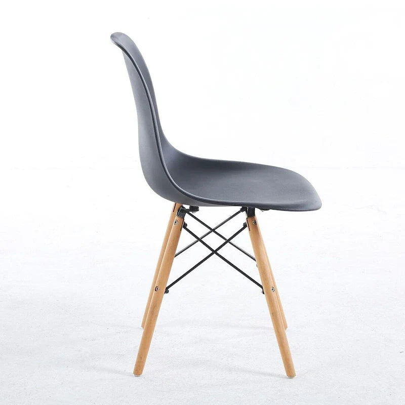 Ensemble table à manger ronde pour 4 personnes, table à manger moderne 5 pièces avec 4 chaises