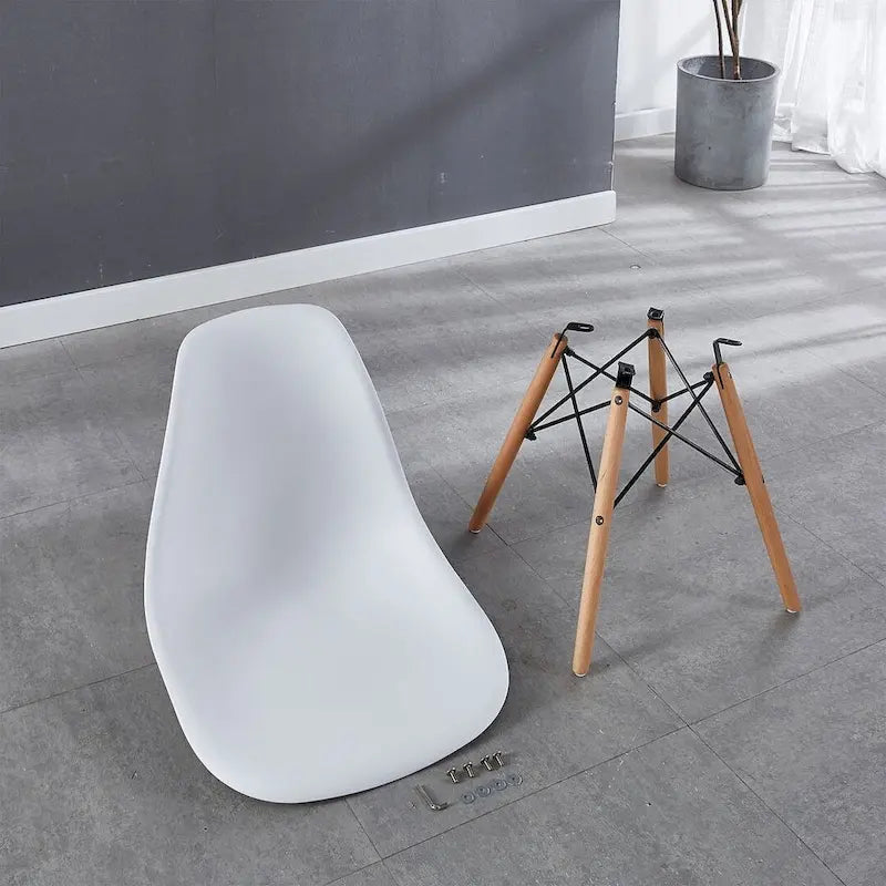 Ensemble table à manger ronde pour 4 personnes, table à manger moderne 5 pièces avec 4 chaises