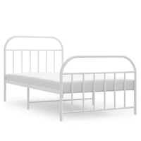 vidaXL Cadre de lit métallique 12 pouces sans matelas