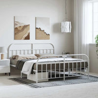 vidaXL Cadre de lit métallique 12 pouces sans matelas