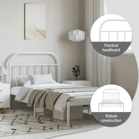 vidaXL Cadre de lit métallique 12 pouces sans matelas