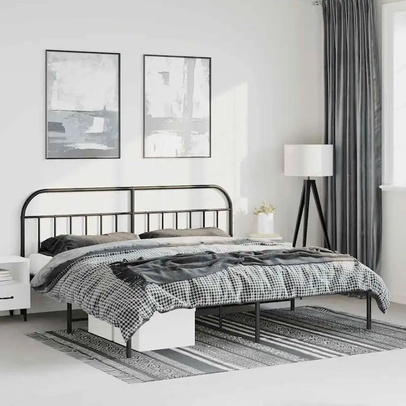 vidaXL Cadre de lit métallique 12 pouces sans matelas