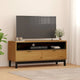 vidaXL Meuble TV FLAM 110x40x50 cm Pin massif - 110 x 40 x 50