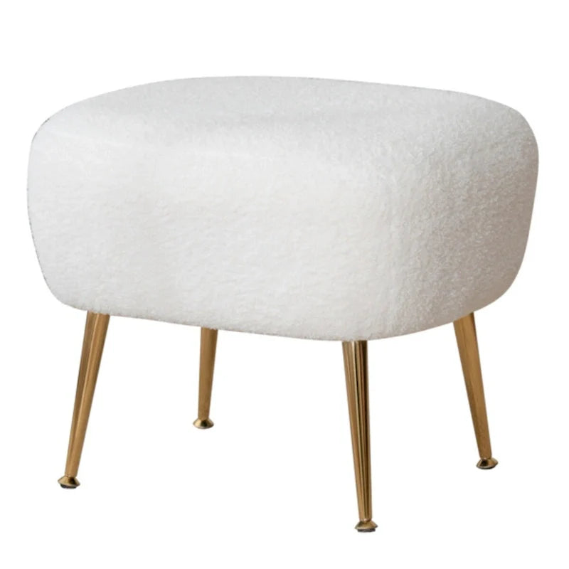 Fauteuil barillet moderne avec ottoman, confortable et élégant, idéal pour les petits espaces - 31,4 (L) x 29,5 (l) x 25,6 (H)
