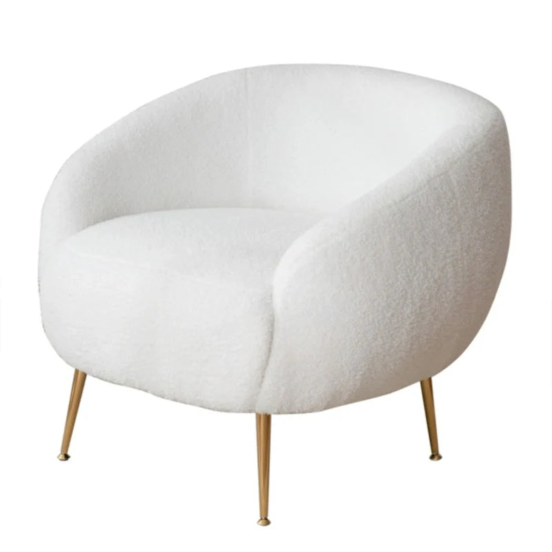 Fauteuil barillet moderne avec ottoman, confortable et élégant, idéal pour les petits espaces - 31,4 (L) x 29,5 (l) x 25,6 (H)