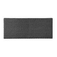 GDFStudio Sandy Unité de rangement d'extérieur en résine tressée, Gris/Noir