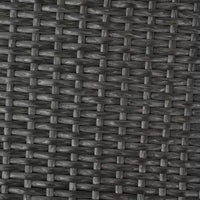 GDFStudio Sandy Unité de rangement d'extérieur en résine tressée, Gris/Noir