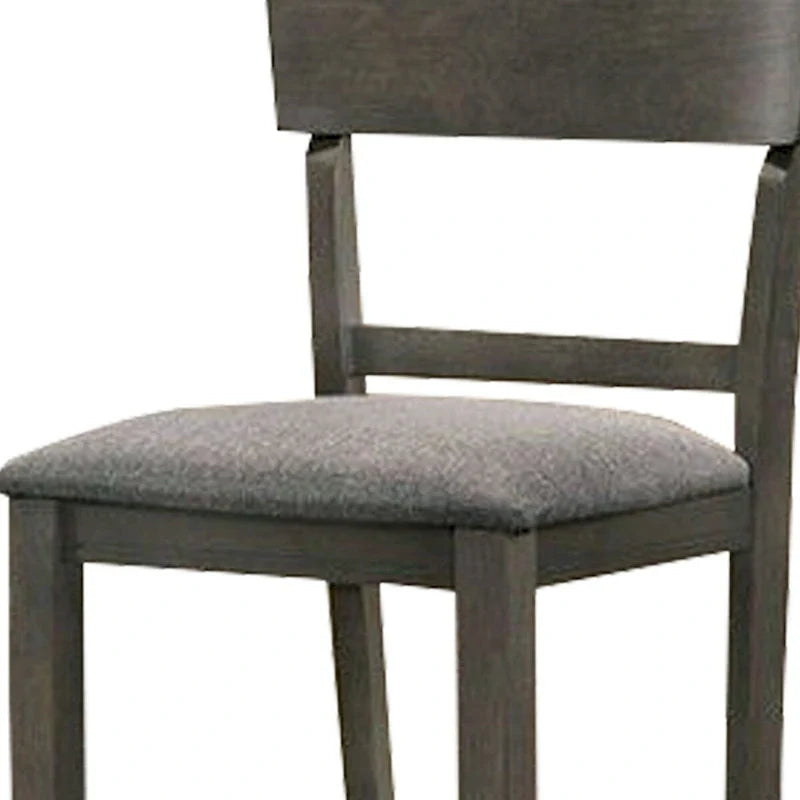 Chaise hauteur comptoir en bois avec dossier incurvé, lot de 2 - 18,5 L x 20,5 l x 40 H