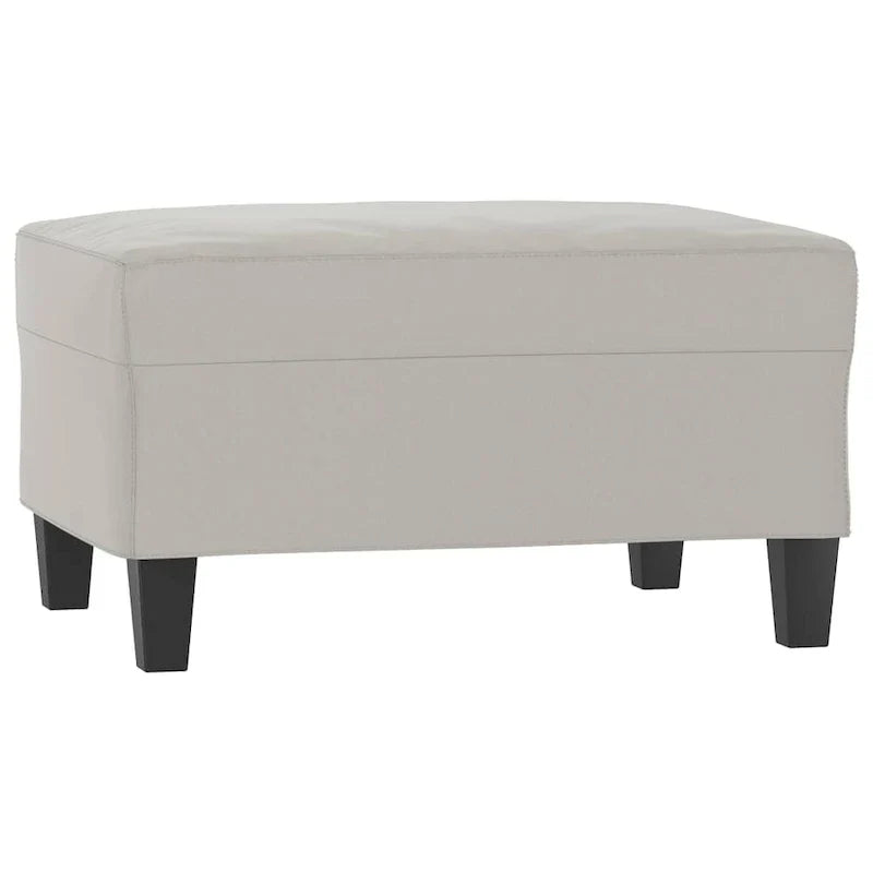 vidaXL Canapé Moderne Fauteuil d'appoint rembourré avec repose-pieds Tissu microfibre