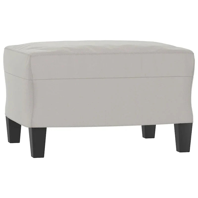 vidaXL Canapé Moderne Fauteuil d'appoint rembourré avec repose-pieds Tissu microfibre