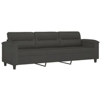 vidaXL Canapé Moderne Fauteuil d'appoint rembourré avec repose-pieds Tissu microfibre