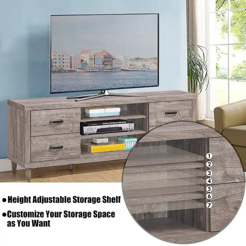 Meuble TV Costway pour TV jusqu'à 65 avec rangement - Voir détails