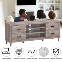 Meuble TV Costway pour TV jusqu'à 65 avec rangement - Voir détails