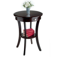 Table d'appoint ronde Sasha, cappuccino - 20L x 20P x 27H