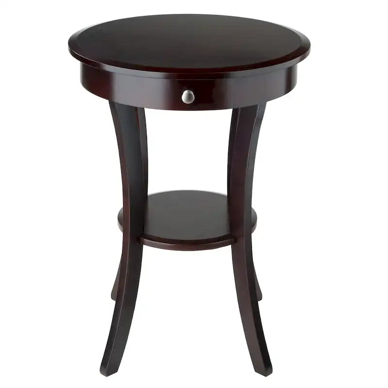 Table d'appoint ronde Sasha, cappuccino - 20L x 20P x 27H