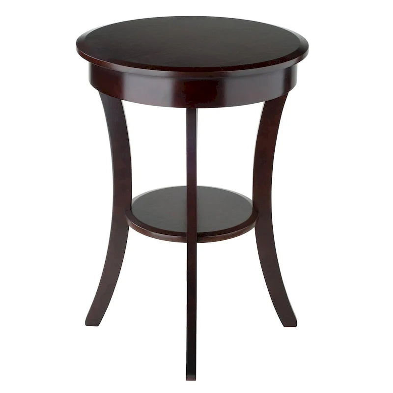 Table d'appoint ronde Sasha, Cappuccino - 20L x 20P x 27H.