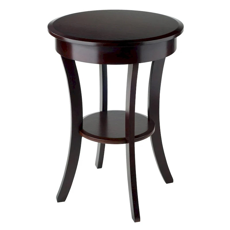 Table d'appoint ronde Sasha, Cappuccino - 20L x 20P x 27H.