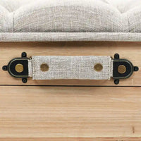 vidaXL Banc de rangement 43,3 Bois de sapin massif - 43,3 x 15,7 x 19,7