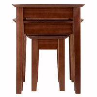 Ensemble de 3 tables gigognes Bradley, noyer - 26.8 x 18.7 x 21.9