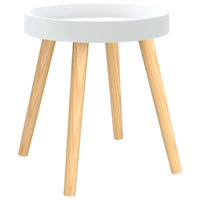 vidaXL Table d'appoint ronde en bois d'ingénierie et pin massif - 15x15x15.7