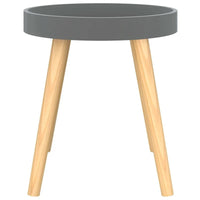 vidaXL Table d'appoint ronde en bois d'ingénierie et pin massif - 15x15x15.7