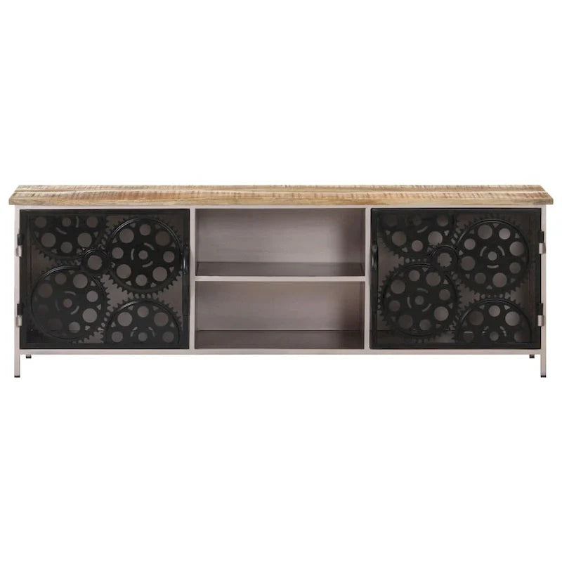 Meuble TV vidaXL 120x30x40 cm Bois de manguier brut