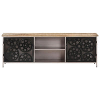 Meuble TV vidaXL 47.2x11.8x15.7 bois de manguier brut
