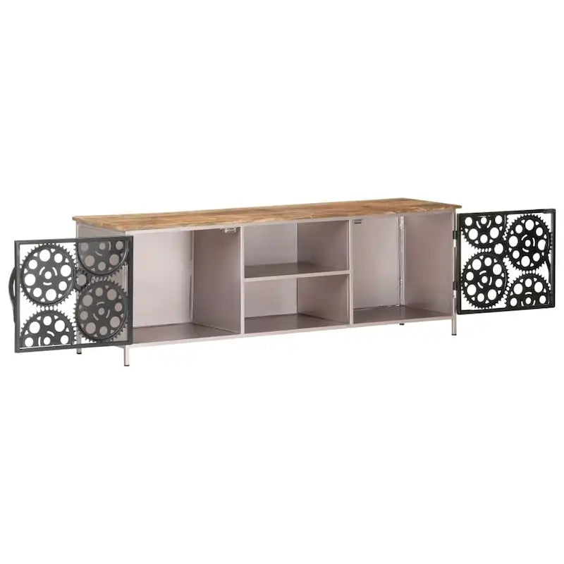 Meuble TV vidaXL 47.2x11.8x15.7 bois de manguier brut