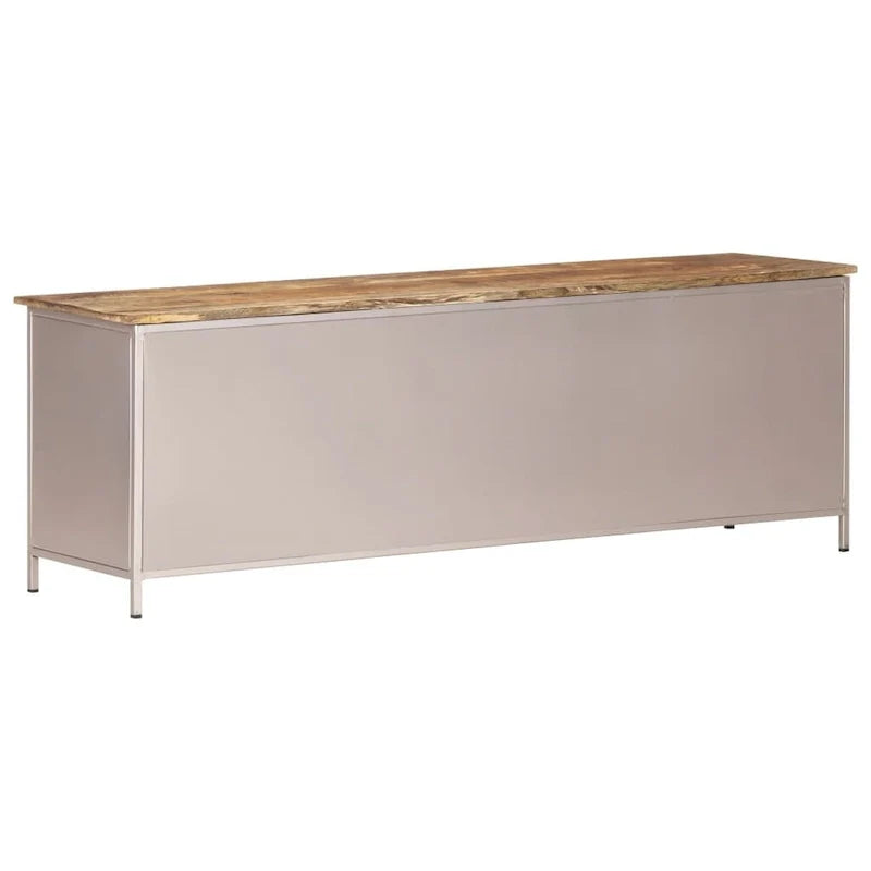 Meuble TV vidaXL 47.2x11.8x15.7 bois de manguier brut
