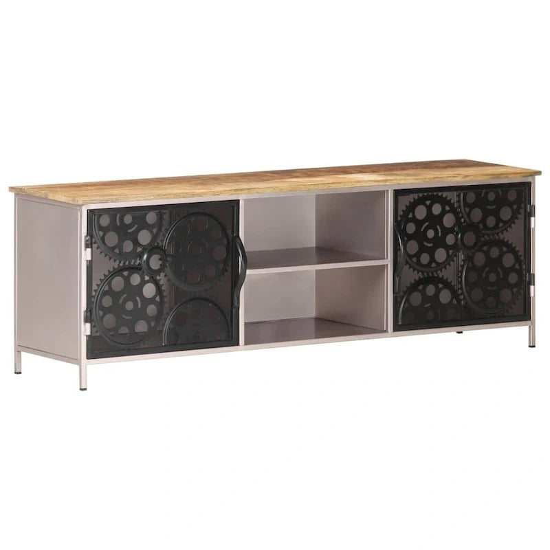 Meuble TV vidaXL 47.2x11.8x15.7 bois de manguier brut