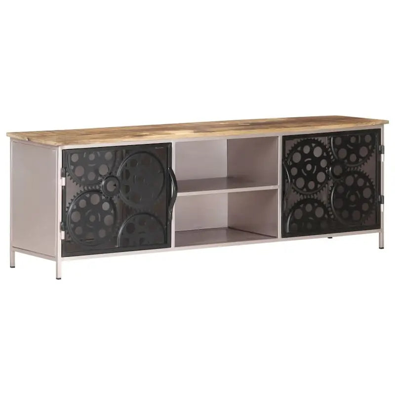 Meuble TV vidaXL 47.2x11.8x15.7 bois de manguier brut