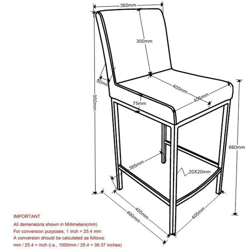 Lot de 2 chaises de comptoir contemporaines rembourrées gris et doré 37.5