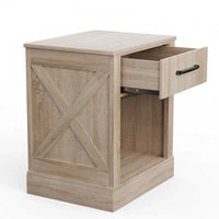 Table de chevet compacte avec tiroir et étagère