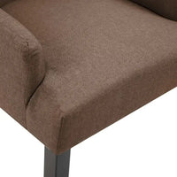 Chaises de salle à manger vidaXL avec accoudoirs 1/2/4/6 pcs, tissu multicolore - 21.3 x 22 x 41.7