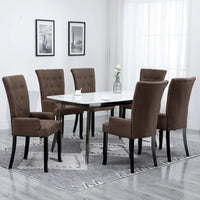 Chaises de salle à manger vidaXL avec accoudoirs 1/2/4/6 pcs, tissu multicolore - 21.3 x 22 x 41.7