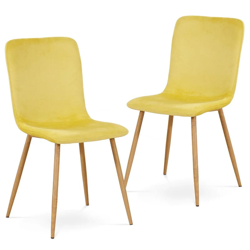 Chaise de salle à manger moderne Ivinta, chaise sans accoudoirs rembourrée de style milieu de siècle pour salon ou salle à manger