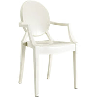 Lot de 2 chaises empilables en lucite transparentes pour cuisine, terrasse, salle à manger, salon, chambre, fête, avec dossier ovale, bureau