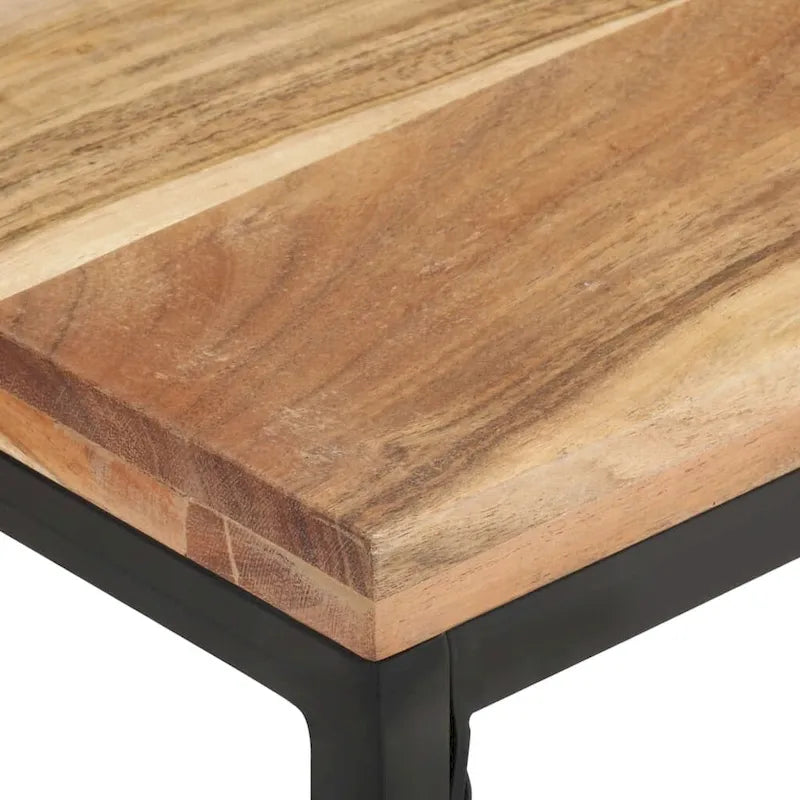 vidaXL Table basse 110x60x35 cm Bois d'acacia massif - 110 x 60 x 35