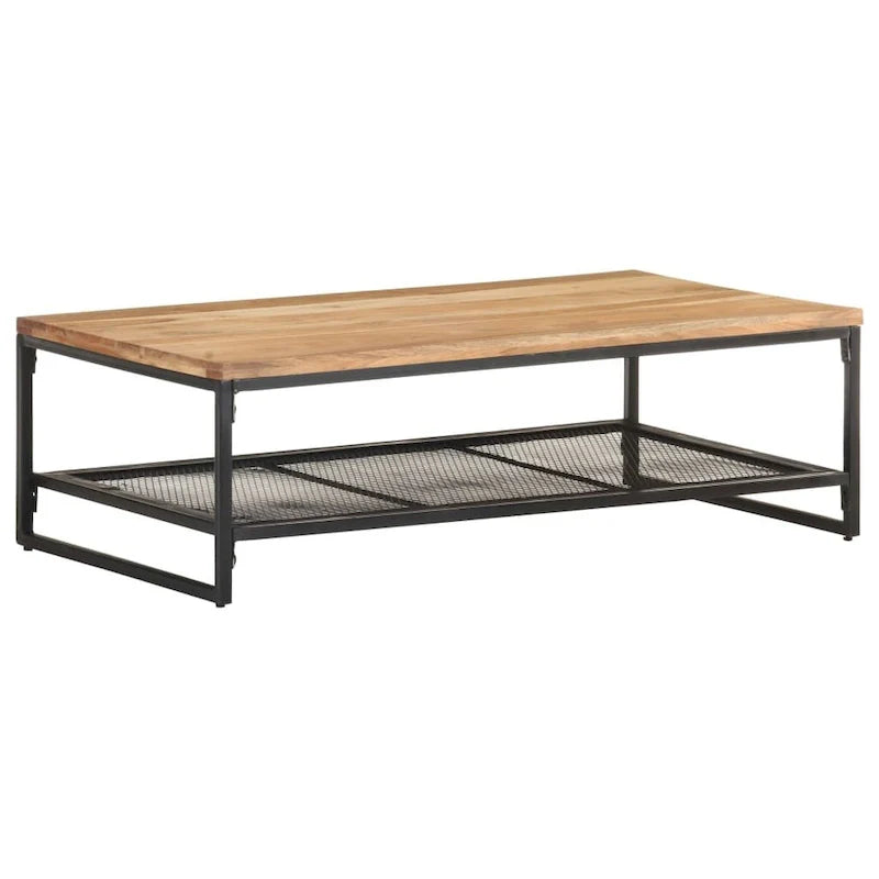 vidaXL Table basse 110x60x35 cm Bois d'acacia massif - 110 x 60 x 35