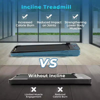 Tapis de course pliable Costway 2 en 1 avec télécommande et contrôle par application et écran LED