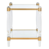SAFAVIEH Couture Lirie Table d'appoint en acrylique - 20 L x 20 P x 24 H - 20Lx20Px24H