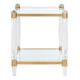SAFAVIEH Couture Lirie Table d'appoint en acrylique - 20 L x 20 P x 24 H - 20Lx20Px24H