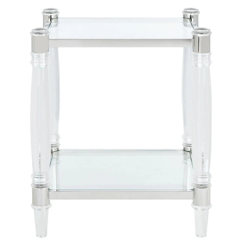 SAFAVIEH Couture Lirie Table d'appoint en acrylique - 20 L x 20 P x 24 H - 20Lx20Px24H