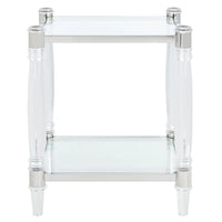SAFAVIEH Couture Lirie Table d'appoint en acrylique - 20 L x 20 P x 24 H - 20Lx20Px24H