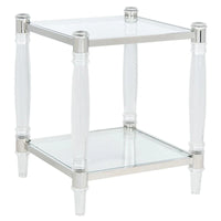 SAFAVIEH Couture Lirie Table d'appoint en acrylique - 20 L x 20 P x 24 H - 20Lx20Px24H