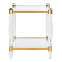 SAFAVIEH Couture Lirie Table d'appoint en acrylique - 20 L x 20 P x 24 H - 20Lx20Px24H