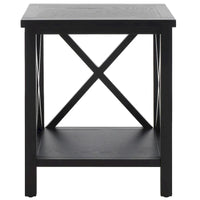 Table d'appoint à dossier croisé Safavieh Yasumi blanche – 18,1 x 13,4 x 21,5 po – 18 po L x 13 po P x 22 po H