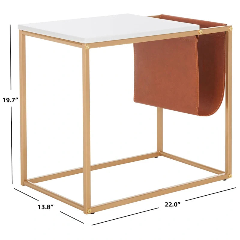 Table d'appoint SAFAVIEH Eldora - 22 L x 14 l x 20 H - 22Lx14Px20H