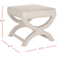 SAFAVIEH Ashanti X-Bench Pouf
